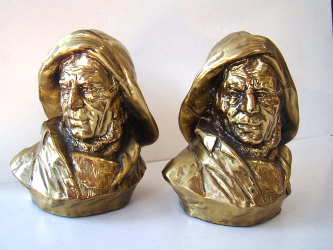 A wonderful pair of "Old Salt" bookends circa 1960